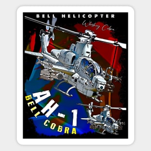 Bell Cobra AH1 USAF Attack Helicopter Magnet